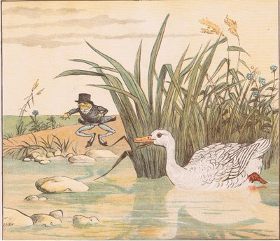 A lily white duck gobbled him up by Randolph Caldecott